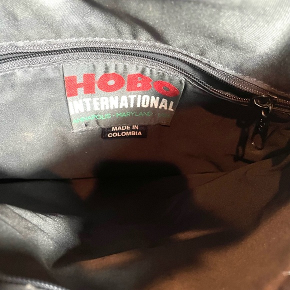 Hobo International Black Leather Backpack Tote Y2K (Missing Backpack Straps) - Picture 11 of 11